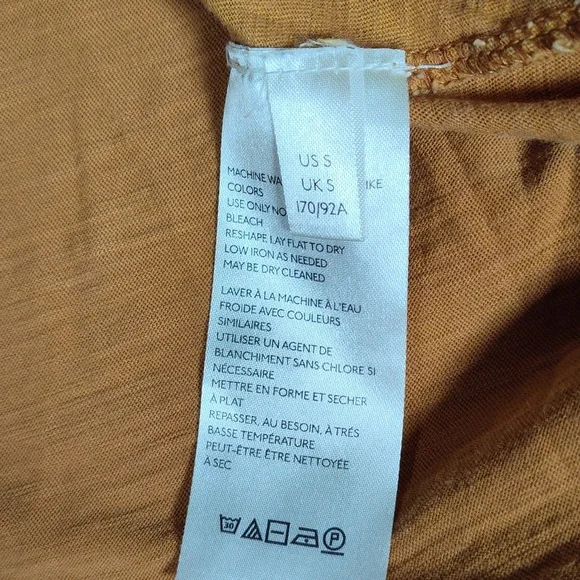 Anthropologie Maeve Leanne button down yellow shirt S - Picture 10 of 13